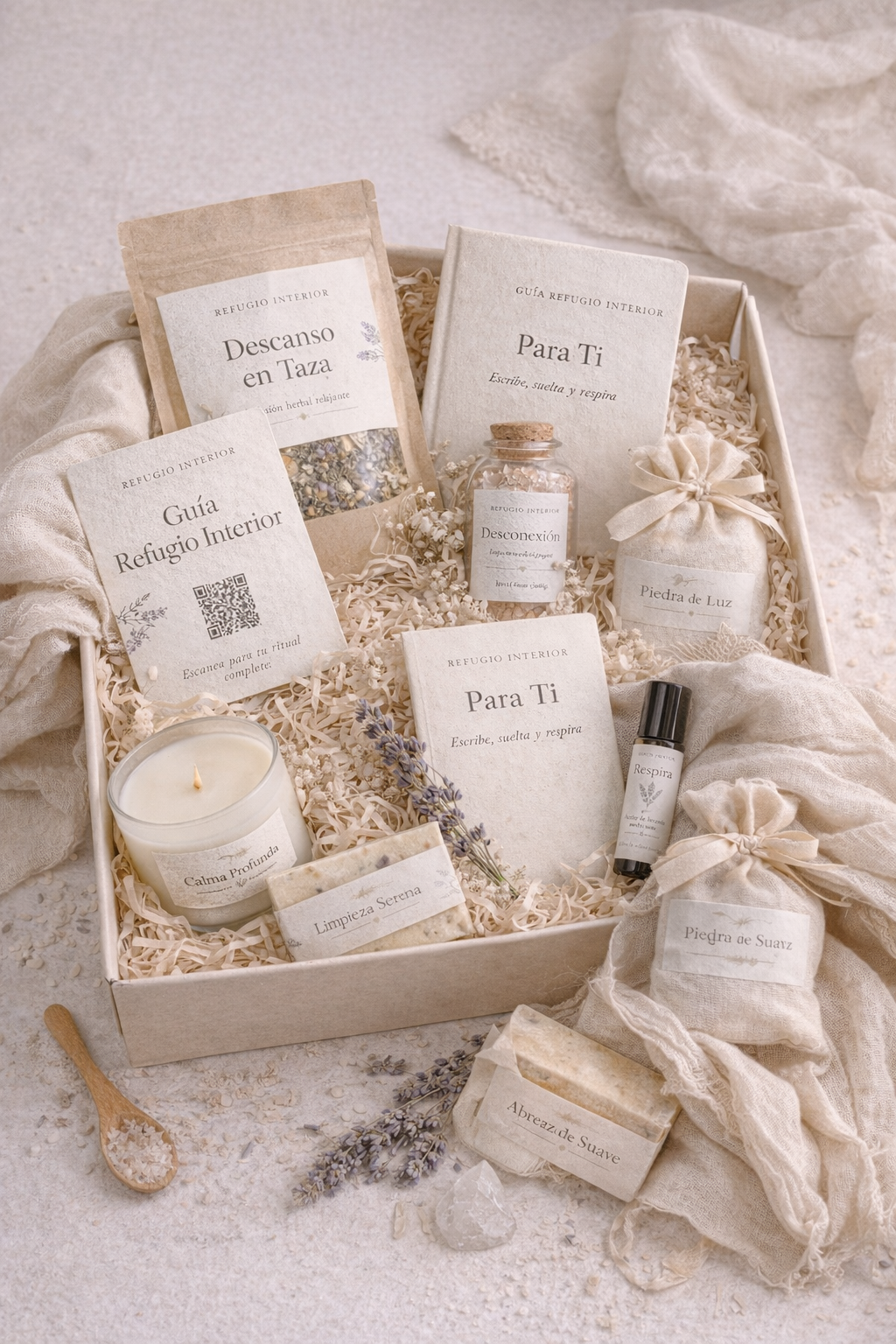 Caja Ritual Terapéutica de Calma – Aroma Lavanda